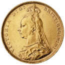 UK Full Sovereign Gold Coin Victoria 1887-1893