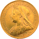 UK Full Sovereign Gold Coin Victoria 1893-1901