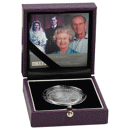 Pre-Owned 2007 UK Diamond Wedding Proof Platinum Crown Coin - VAT Free