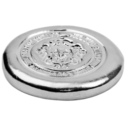 Pre-Owned Scottsdale Mint ‘Button’ 5oz Silver Bar