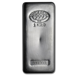 Pre-Owned Johnson Matthey 1kg Cast Silver Bar