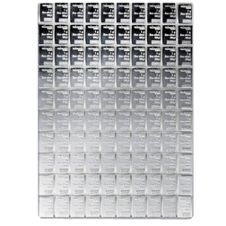 Pre-Owned Valcambi 100 x 1g Silver CombiBar