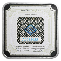Geiger Edelmetalle 250g Silver Bar