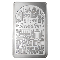 Pre-Owned Holy Land Mint Jerusalem 1kg Silver Bar