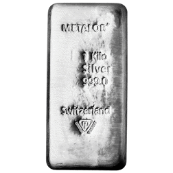 Metalor 1kg Silver Bar