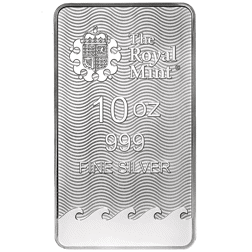 Pre-Owned The Royal Mint Britannia 10oz Silver Bar