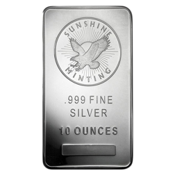 Sunshine Mint 10oz Silver Bar
