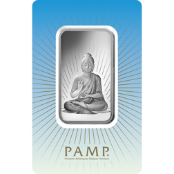 Pre-Owned PAMP 'Faith' Buddha 1oz Silver Bar