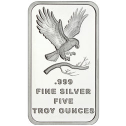 Silvertowne Mint USA Eagle 5oz Silver Bar