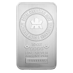 Pre-Owned Royal Canadian Mint 10oz Silver Bar
