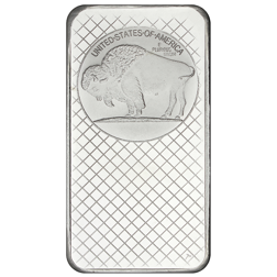 Silvertowne Mint USA Buffalo 10oz Silver Bar