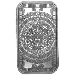 Aztec Calendar 1oz Silver Bar