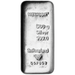 Metalor 500g Silver Bar