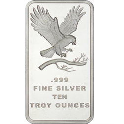 Silvertowne Mint USA Eagle 10oz Silver Bar