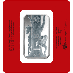 Pre-Owned 2014 PAMP Lunar Horse 100g Silver Bar