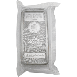 Pre-Owned 2020 Cook Islands $30 1kg Silver Coin Bar - VAT Free