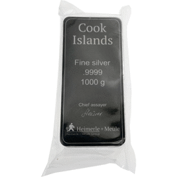 Pre-Owned 2020 Cook Islands $30 1kg Silver Coin Bar - VAT Free