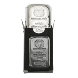 Pre-Owned Germania Mint 100g Cast Silver Bar