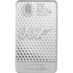 Pre-Owned The Royal Mint James Bond 007 Diamonds Are Forever 10oz Silver Bar