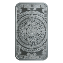 Pre-Owned Aztec Calendar 1oz Silver Bar