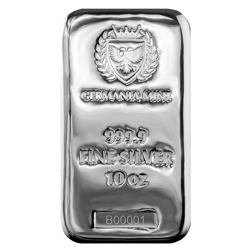 Germania Mint 10oz Cast Silver Bar