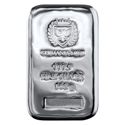 Germania Mint 100g Cast Silver Bar