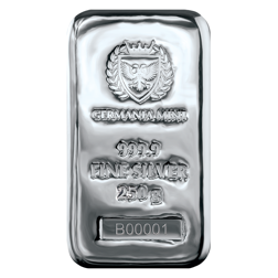 Germania Mint 250g Cast Silver Bar