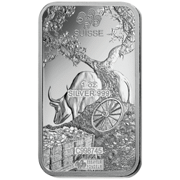 Pre-Owned 2021 PAMP Lunar Ox 1oz Silver Bar
