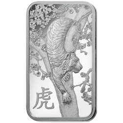 Pre-Owned 2022 PAMP Lunar Tiger 10g Silver Bar
