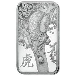 Pre-Owned 2022 PAMP Lunar Tiger 1oz Silver Bar