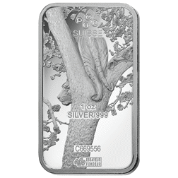 Pre-Owned 2022 PAMP Lunar Tiger 1oz Silver Bar