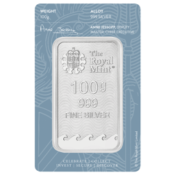 Pre-Owned The Royal Mint Britannia 100g Silver Bar