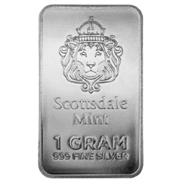 Scottsdale Prepper Silver Bars - 100 x 1g