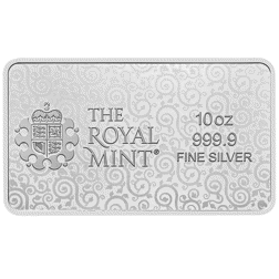 Pre-Owned The Royal Mint Una and The Lion 10oz Silver Bar - Mixed Designs