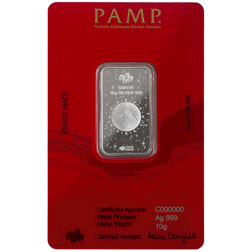 Pre-Owned 2024 PAMP Lunar Legends Year of the Azure Dragon 10g Silver Bar