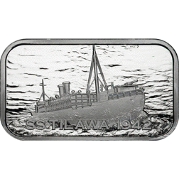 2024 SS Tilawa Shipwreck 1oz Silver Bar