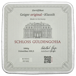 Pre-Owned Geiger Edelmetalle 1kg Silver Bar