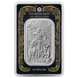 Pre-Owned The Royal Mint Norse Gods: Thor 1oz Silver Bar