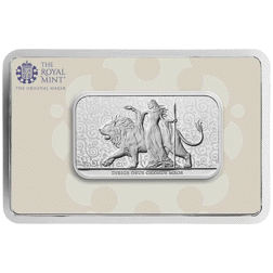 Pre-Owned The Royal Mint Una and The Lion 1oz Silver Bar in Assay Card - Mixed Designs