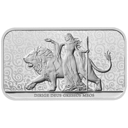 Pre-Owned The Royal Mint Una and The Lion 1oz Silver Bar in Assay Card - Mixed Designs