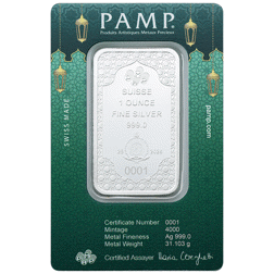 PAMP Eid Mubarak 1oz Silver Bar