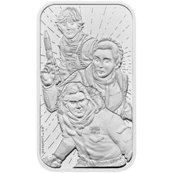 Pre-Owned The Royal Mint Star Wars Jedi 'Light Side' 1oz Minted Silver Bar - Carded