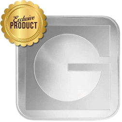 Gold.com Square 10oz Silver Bar