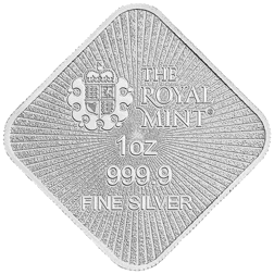 Pre-Owned The Royal Mint UK Britannia and Liberty 1oz Silver Bar