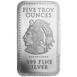 Aztec Calendar 5oz Silver Bar