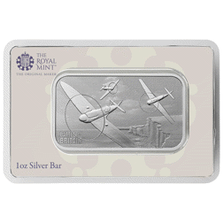Pre-Owned The Royal Mint Battle of Britain 1oz Silver Bar
