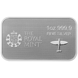 Pre-Owned The Royal Mint Battle of Britain 1oz Silver Bar