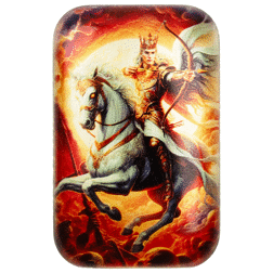 Pre-Owned 2024 Carpathian Mint Four Horsemen of the Apocolypse: White Horse Colourised 2oz Silver Bar - VAT Free