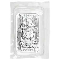 Pre-Owned The Royal Mint / Germania Mint Norse Gods: Odin 1oz Silver Bar - Not in Assay Card
