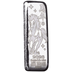 2026 Scottsdale Mint Lunar Horse 100g Silver Bar